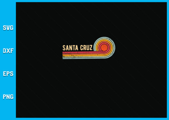 70er 80er CA Retro Sunset Santa Cruz