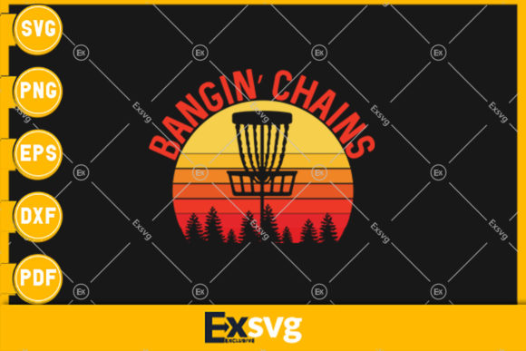 Disc Golf Bangin Chains Retro Sunset Review