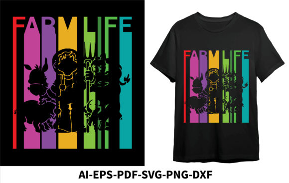 Retro Farm Life, Retro T-shirt Design Review