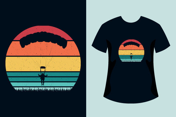 Retro Vintage Skydiver T-Shirt Design Review
