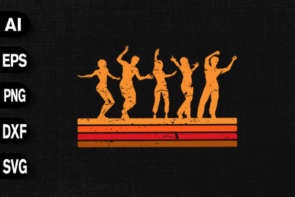 Retro Vintage Style Disco Dancer