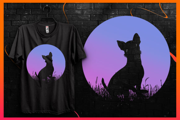 Retro Vintage Sunset-Dog Silhouette 25 Review