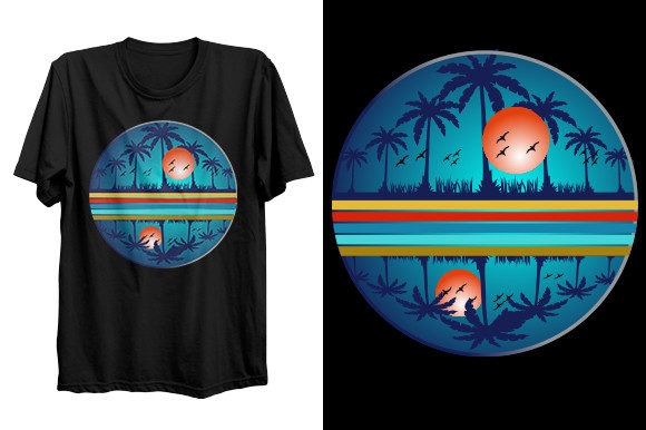 Sunset Retro Vintage T-shirt Design Review