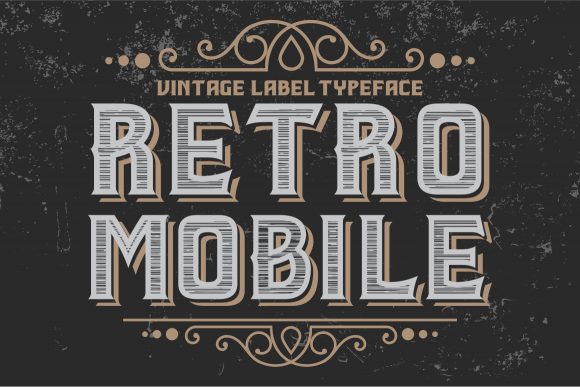 Vintage Label Letters - Retro Mobile Review