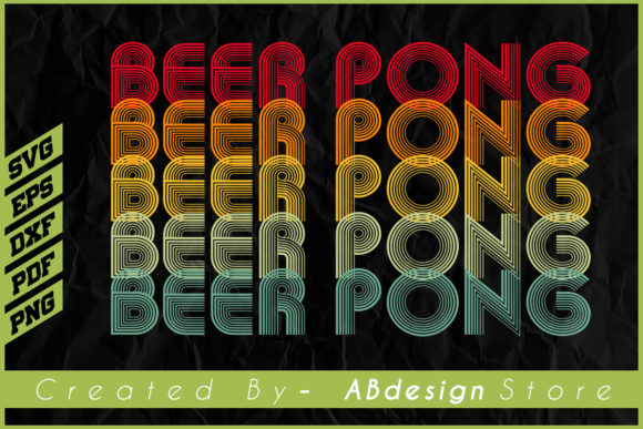 Vintage Retro Beer Pong Sublimation Review