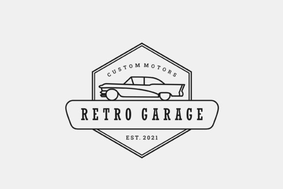 Vintage Retro Car Logo Design Review